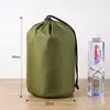 Lona de Tres Compartimentos Poliéster Exterior Primeros Auxilios Saco de Dormir Tienda de Campaña Almacenamiento Portátil Cordón de Nylon Bolsa de Empaque con Cordón