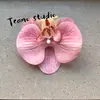 Cabeça de Flor de Orquídea Phalaenopsis Artificial, Textura de Película Impressa em 3D, Buquê Exquisito para Decoração de Casamento e Lembrança