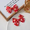Acessórios de laço doce estilo coreano, presilhas de cabelo elegantes e acessórios de cabelo, componentes de joias DIY para crianças, acessórios versáteis para roupas