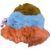 Gorro de punto de piel de conejo a juego con el color de Corea del Sur para mujer, cálido y resistente al frío, de felpa, para otoño e invierno, con protección para las orejas, para adelgazar el rostro, pequeño gorro de lana.