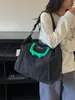 Bolsa de Viagem Grande de Mão Estilo Coreano Transfronteiriça Moda Feminina Impermeável Bolsa Fitness Expansível Transversal de Ombro Bolsa de Bagagem