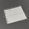 Páginas de Relleno Transparentes para Álbum de Tarjetas de 7 Agujeros y 5 Ranuras para Guardar Tarjetas de Idols, Carpeta de Almacenamiento de Hojas Sueltas, Inserciones para Bolsa de Almacenamiento de Tarjetas de Juego