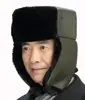 Gorro estilo Lei Feng, a prueba de viento, a prueba de nieve, resistente al frío, adecuado para conductores de tren, personas de mediana edad y mayores, con protección para los oídos, cálido y grueso, gorro de algodón del noreste