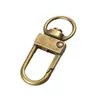 Fabricante em estoque fivela de gancho de metal ferragens acessórios para bolsa chaveiro corrente cadeado gancho de cachorro gancho pequeno de portão de 3 pontos
