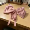 Pinza para el pelo con lazo grande de cinta Estilo coreano Sensación de alta gama Pinza superior para la parte trasera de la cabeza Pinza de resorte Pasador elegante Accesorio para el cabello Al por mayor para mujeres