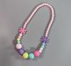 2023 nuevo collar elástico coreano de exportación de gelatina dulce, flor acrílica, para niños, pulsera, joyería para bebé, femenino