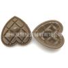 Punto color plástico personalizado amor Botón amor tridimensional botón decorativo pie alto costura a mano botón de amor 30mm