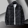 Jaqueta Estilo Tweed Casal Masculino Estilo Hong Kong Tendência Ins Solta Casual Top Tendência