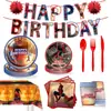 Amazon Homem-Aranha Novo Dia Tema Festa Suprimentos Utensílios de Mesa Conjunto Aniversário Infantil Pratos de Papel Toalha Bandeira