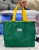 Bolsa de compras plegable protección ambiental hombro portátil bolsa de almacenamiento portátil supermercado gran capacidad impermeable en stock entrega de una sola pieza