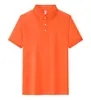 Camisa polo de manga corta bicolor con cuello liso, 230g, 40 hilos, algodón puro Sorona, ropa de trabajo, estilo unisex
