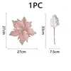 Tela Navideña Nueva Flor de Navidad Venta Directa del Fabricante Tela Decoración Fiesta Navideña Flor de Navidad 27cm