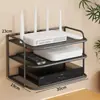 Caixa de armazenamento de parede para roteador WiFi, suporte de parede sem furos, prateleira de parede para decodificador de TV