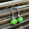 Pendientes de Calabaza de Ágata Retro para Halloween Pendientes Creativos de Cristal Natural con Forma de Calabaza y Sombrero de Bruja Joyería al por Mayor