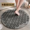 Nueva alfombra redonda antideslizante para baño, alfombrilla para ducha, alfombrilla para pies con ventosa, alfombrilla de masaje, alfombrilla impermeable para baño.