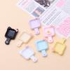Plato de gato con lazo juego de comida caricatura diy accesorios para horquilla accesorios pegamento crema resina de alto sentido accesorios