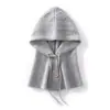 Gorro de cachemira de punto trenzado color liso estilo coreano, unisex, cálido, grueso y cómodo, diseñado para cubrir la cabeza y proteger los oídos