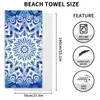 Em estoque Daifa Transfronteiriça Nova Toalha de Banho de Microfibra para Praia Toalha Estampada Praia Natação Férias Toalha de Banho Absorvente