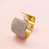 Amazon Pulseira Aberta Totalmente Cravejada de Diamantes para Mulheres Moda Exagerada Europeia e Americana Desempenho com Diamantes Boate Pulseira Larga Decorativa