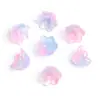 Flor de Lírio do Vale de Vidro Fada Gradiente Colorida Tampa de Flor Acessórios de Joias DIY Feitos à Mão Pingente Brincos Colar Materiais para Miçangas