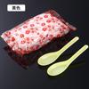 Colher descartável para viagem comercial colher de arroz espessada transparente embalada colher dura de qualidade alimentar atacado doméstico