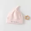 Recém-nascido primavera e outono chapéu do bebê 0-3 meses chapéu pequeno recém-nascido bebê desossado chapéu fetal outono algodão pullover chapéu