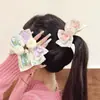 Corda de Cabelo Borboleta Rosa Super Fada, Corda de Cabelo para Rabo de Cavalo de Menina com Aparência Sofisticada, Aro de Cabelo Bola Popular Acessório de Cabeça
