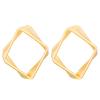 Aretes geométricos irregulares de personalidad simple europea y americana, aretes de línea retorcida de personalidad para mujer, aretes transfronterizos al por mayor