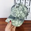 Gorra de Béisbol con Estampado de Leopardo Retro Coreano Estilo Americano para Mujer, Nueva de Primavera/Verano, Teñida por Inmersión, Unisex, Moda Urbana Versátil