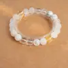 Pulsera de Piedra Ojo de Tigre Artificial, Ágata y Amatista, Nuevo Estilo Chino, Tendencia Nacional, Lujo Ligero, Versátil, Gama Alta, Joyería Vintage