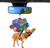 Decoración de Colgante de Gato Acrílico, Adorno Colgante para Interior de Coche Globo, Accesorio Divertido, Llavero para el Hogar