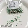Pedras de Strass para Nail Art Zircônia Esmeralda Misturadas Mini Pedras de Strass Irregulares com Fundo Plano Decorações para Unhas Marquise Gota