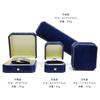 Caja de joyería italiana de alta gama con encaje de franela octogonal de alta calidad para guardar anillos, colgantes, collares y pulseras.