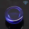 Mingcan Joya Redonda Base Plana Lisa 34# Corindón Azul Piedra Desnuda Venta al por Mayor Diamante Artificial Zafiro Arco 34