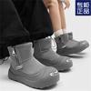 2025 Nuevas Botas de Nieve de Felpa Ugly Cute con Dedos Abiertos y Sonrisa para Otoño e Invierno para Hombres y Mujeres, Botas de Algodón Engrosadas Cálidas con Suela Gruesa