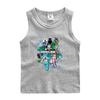 Chaleco para niños, camiseta de verano para niños, elegante, fina, sin mangas, ropa exterior, ropa para niños pequeños y medianos, entrega de una pieza