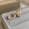 Pendientes Versátiles Geométricos en Forma de C de Lujo Ligero Estilo Francés, Nuevo Diseño de Nicho Transfronterizo, Elegantes Pendientes de Colgante con Esmalte para Mujer