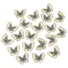 Pegatina de Tela Bordada Hueca de Color Mariposa Malla Bordada Hilo Ropa Bolsa Accesorios para el Cabello Zapatos y Sombreros Decoración Accesorios DIY Hechos a Mano
