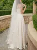 Vestido de novia ligero estilo francés, encaje, vintage, sin tirantes, sencillo, nicho, de alta gama, adecuado para fotografía de viajes al aire libre, elegante, vestido para mujer transfronterizo