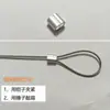 Cerradero de Cable de Acero Cuerda para Colgar Carteles Cuerda para Colgar Pinza de Cable Código de Colgar de Alambre Cuerda para Colgar Ajustable Cerradero Candelabro
