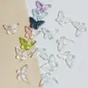 Atacado Cristal Glaceado Borboleta Dupla Face Esculpida Contas Soltas DIY Pulseira Colar Corda de Tecelagem Acessórios de Miçangas Materiais
