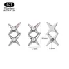 Pendientes de Aleación de Titanio F136 Transfronterizos Géminis Incrustados Zirconia Clavos para Cartílago Auricular Joyería para Piercings Corporal Pendientes Clavos para Puente de Oreja
