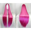 Peluca de anime europea y americana de 80 CM, peluca de cosplay universal de pelo largo y liso para mujer, cabello largo y liso multicolor, venta al por mayor de fábrica