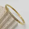 Pulseira de Aço Titânio Nicho para Mulheres com Toque de Luxo, Design Totalmente Cravejado, Não Desbota, Joias Estilo Ins Atacado