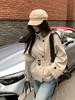 Chamarra Corta Cortavientos Coreana para Mujer para Principios de Primavera y Otoño, Estilo Nuevo, Chaqueta Super Bonita Estilo Británico con Cuello Alto y Cintura Ajustada para Personas Bajitas
