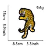 Parche Bordado de Tigre para Toalla de Alta Resistencia, Parche Bordado de Cabeza de León, Parche Bordado para Accesorios de Ropa, Fábrica de Origen