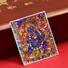 Dzambala Negro pintado tibetano pintura Thangka pintada a mano lienzo central impresión microchorro Thangka cultural y creativo Zakiralam al por mayor
