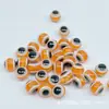 Cuentas de Resina para Ojos 8/10mm Ojo de Diablo Ojo Turco Rayado Señuelo Ojo de Pez Cuentas Bloqueadoras DIY Sueltas