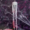 Decoração de Fantasma Pendurado de Halloween Véu de Caveira Pano Capa de Bruxa Morte Casa Assombrada Malha de Terror Capa Adereços Decoração