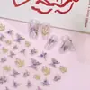 Novo Adesivo para Nail Art Estéreo 5D Em relevo Borboleta Flor Renda Laço Rosa Adesivo de Unha de Alta Qualidade